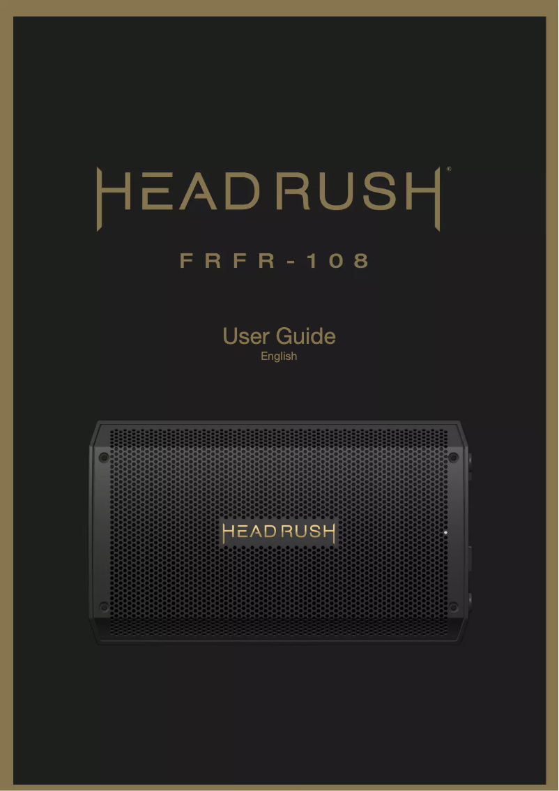 Page 1 de la notice Manuel utilisateur HeadRush FRFR-108 MKII