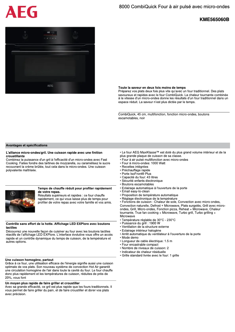 Image de la première page du manuel de l'appareil KME565060B