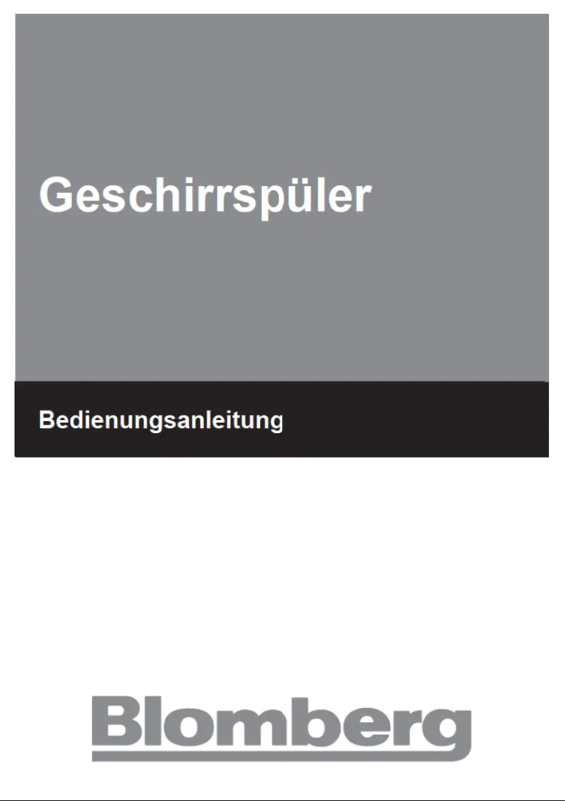 Page n°1 - Manuel utilisateur Blomberg GSN 9583 XB30