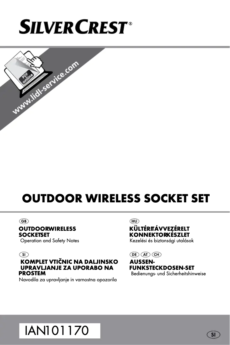 Page 1 de la notice Manuel utilisateur SilverCrest IAN 101170