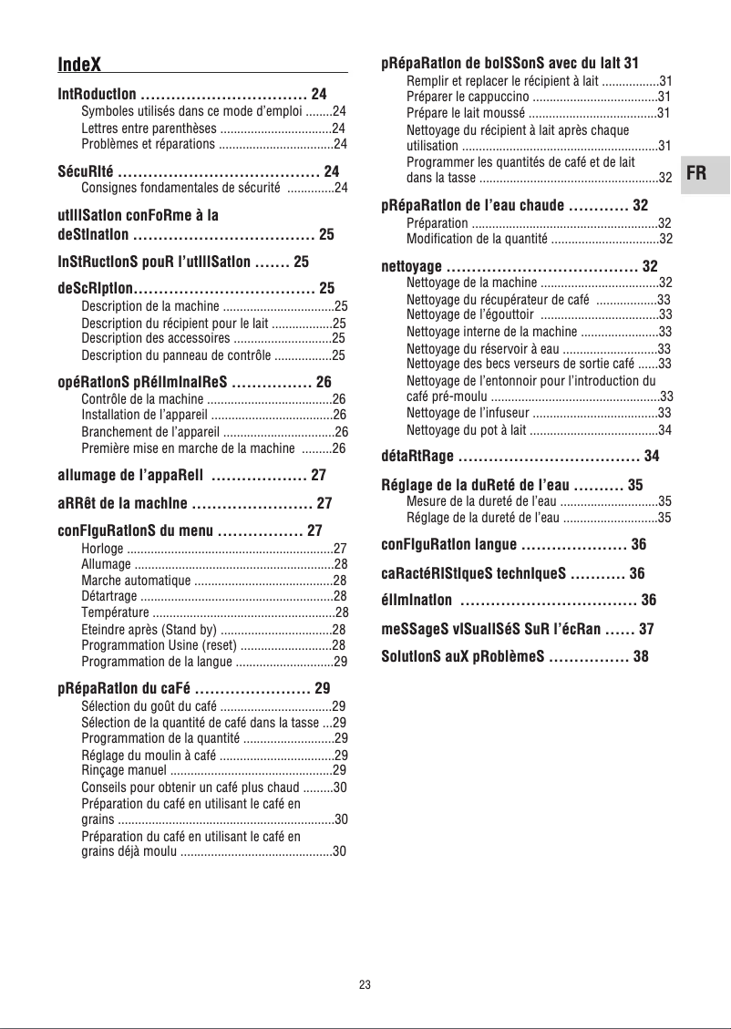 Page 1 de la notice Manuel utilisateur DeLonghi Magnifica ESAM 3550.B