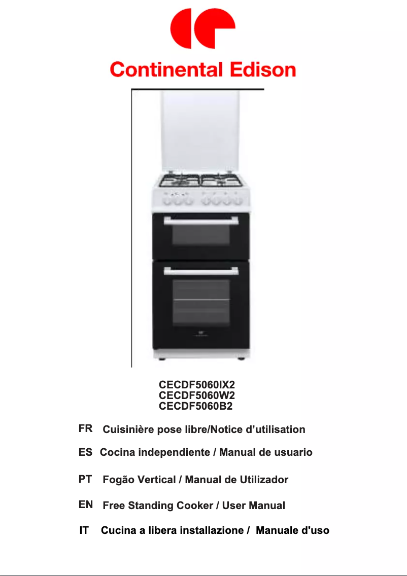 Page n°1 - Manuel utilisateur Continental Edison CECDF5060W2
