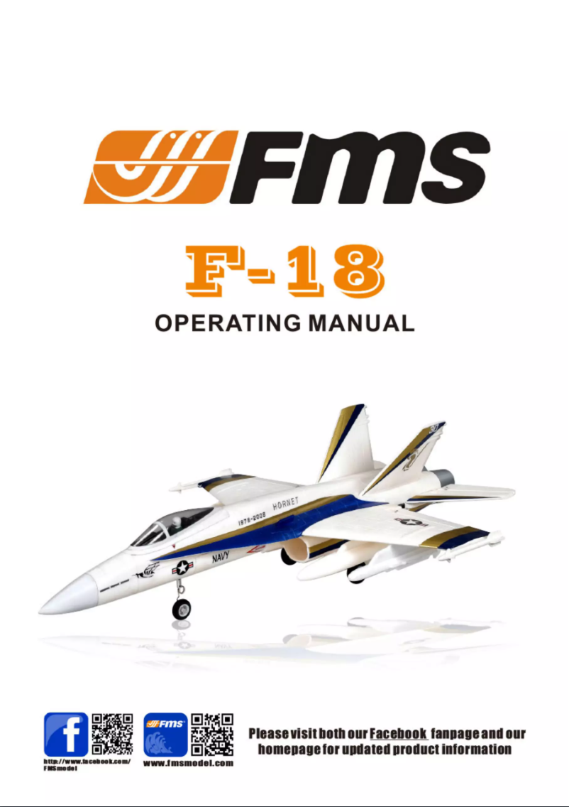 Page 1 de la notice Manuel utilisateur FMS F18 Vigilantes