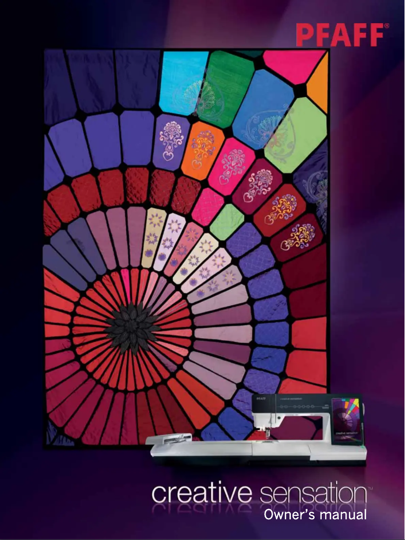 Page 1 de la notice Manuel utilisateur Pfaff creative sensation