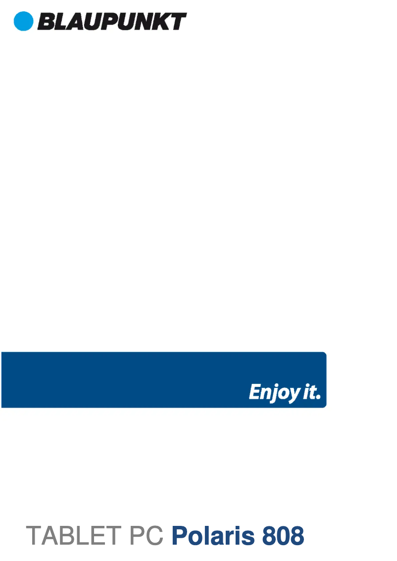 Page 1 de la notice Manuel utilisateur Blaupunkt Polaris 808