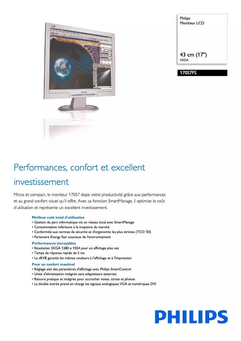 Image de la première page du manuel de l'appareil 170S7FS