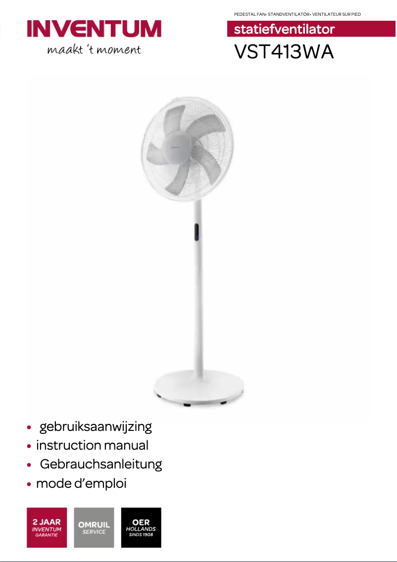 Page 1 de la notice Manuel utilisateur Inventum VST413WA