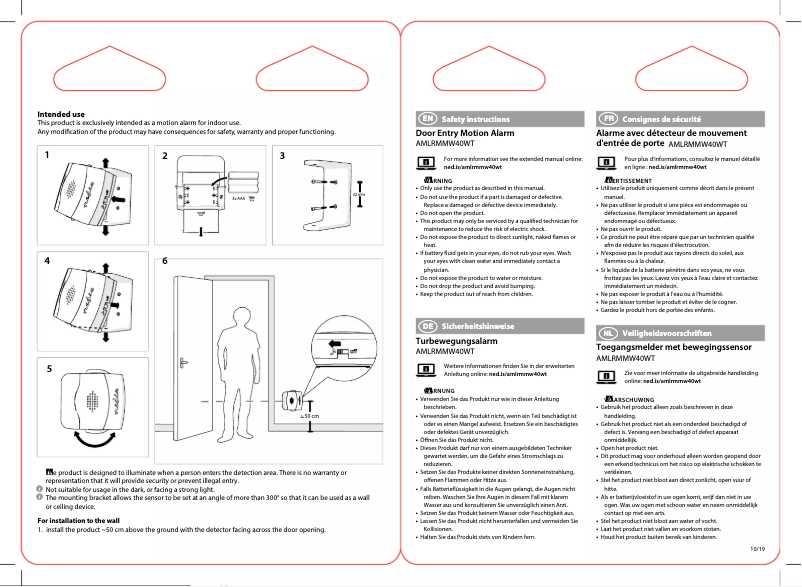 Page n°1 - Manuel utilisateur Nedis AMLRMMW40WT