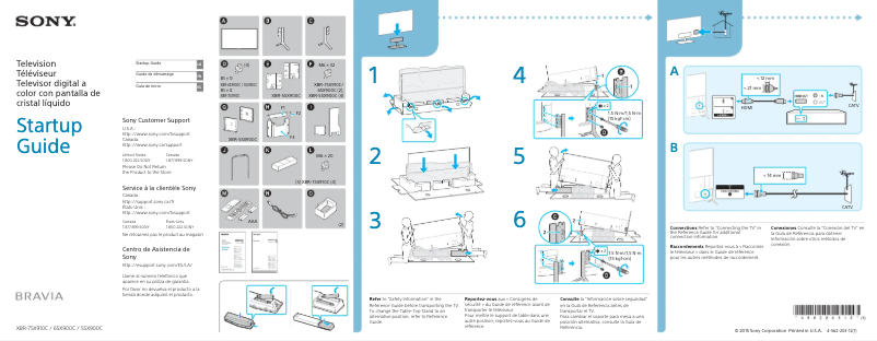 Image de la première page du manuel de l'appareil XBR65X900C