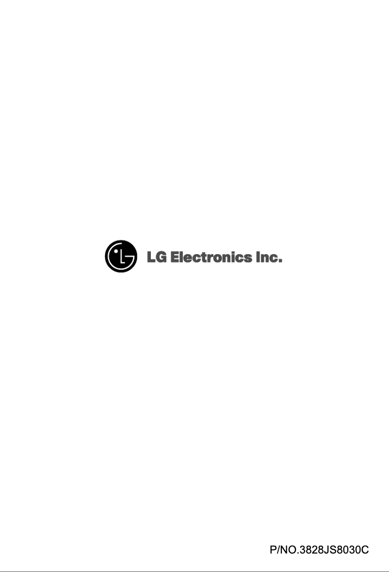 Page n°1 - Manuel utilisateur LG GC-339NGLS