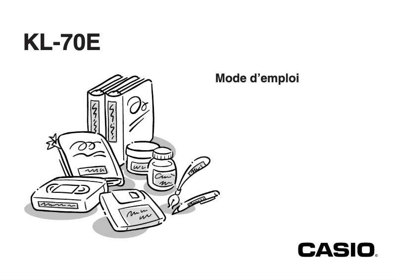 Page n°1 - Manuel utilisateur Casio KL-70E