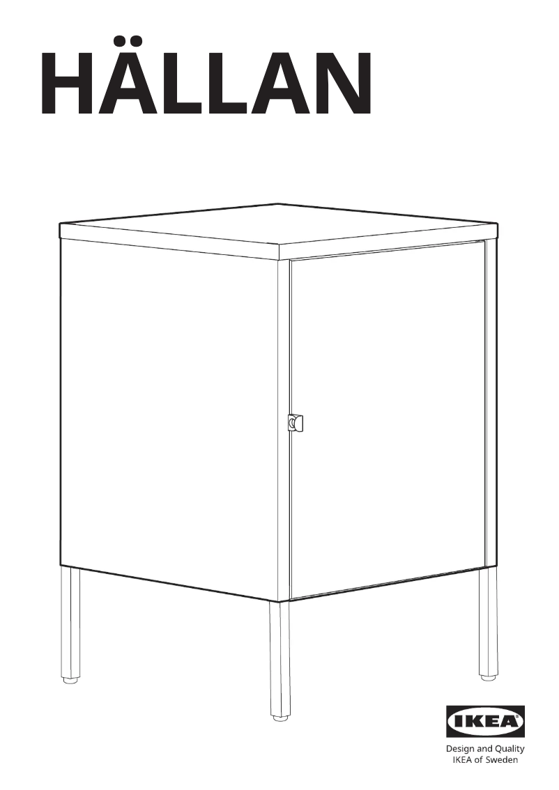 Imagen de la primera página del manual del dispositivo HÄLLAN 303.637.30