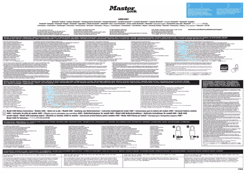 Page n°1 - Manuel utilisateur Master Lock 4400