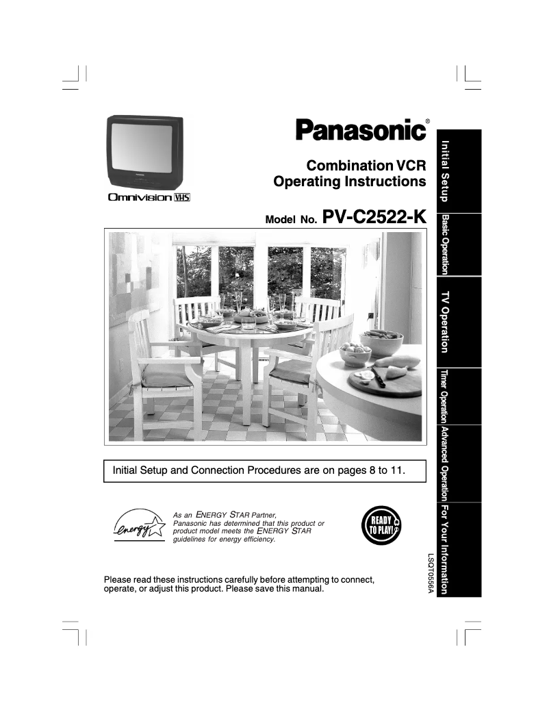Página 1 del manual Manual de usuario Panasonic PV-C2522
