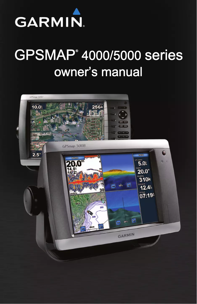Page n°1 - Manuel utilisateur Garmin GPSMAP 5015