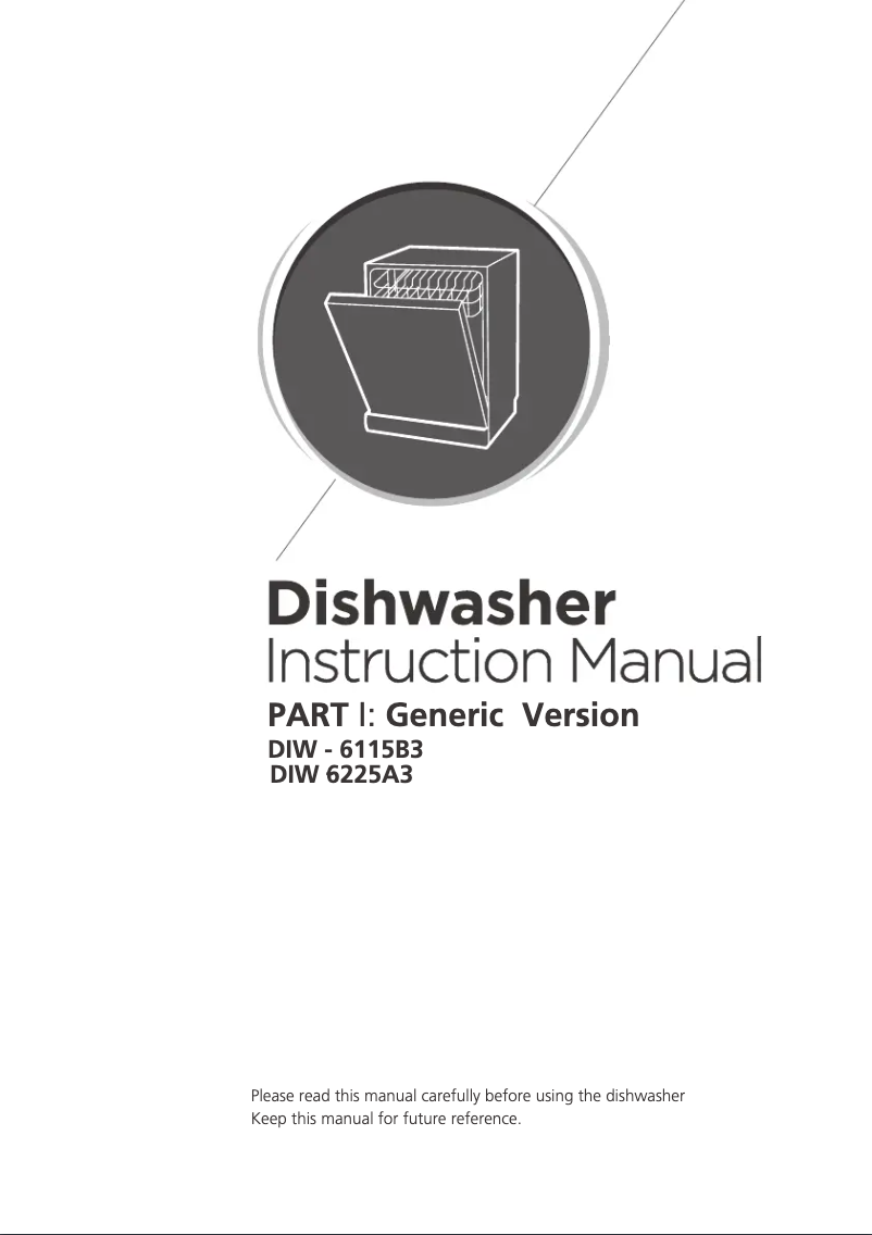 Page 1 de la notice Manuel utilisateur Infiniton DIW-6225A3