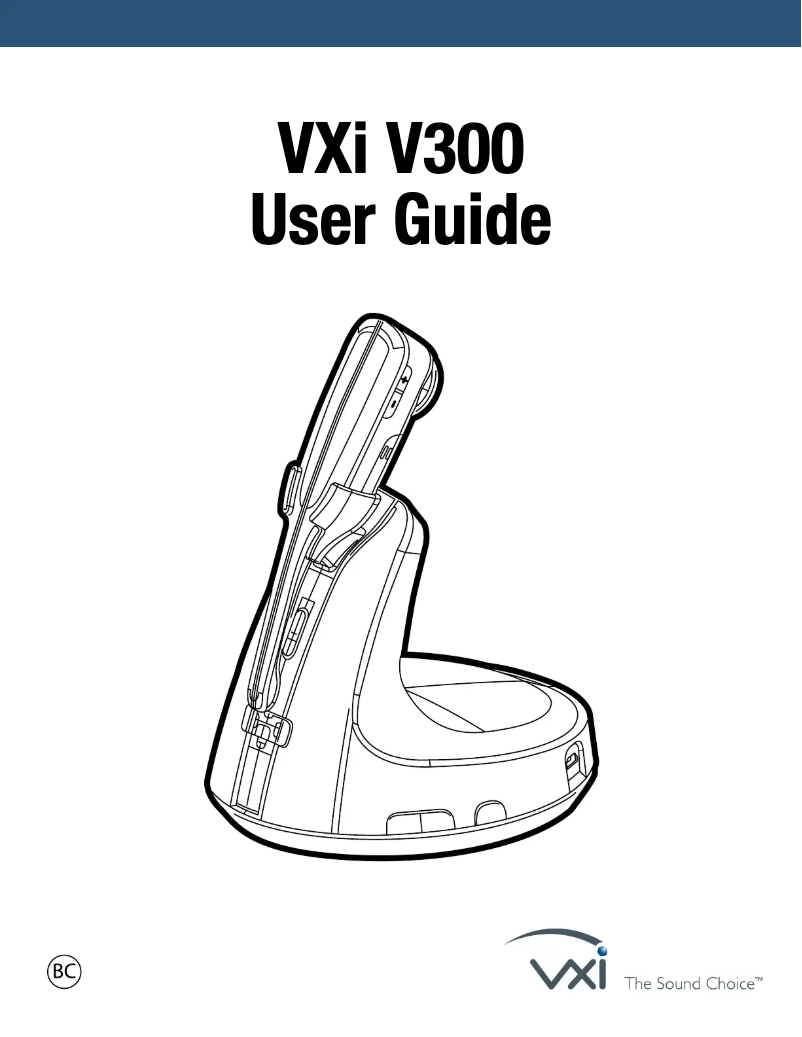 Page 1 de la notice Manuel utilisateur VXi V300