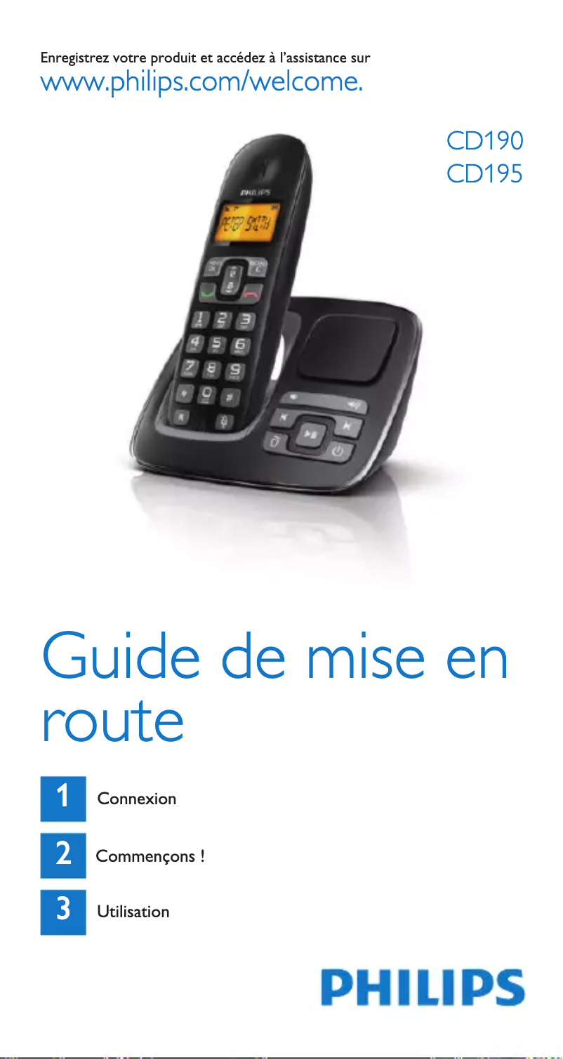 Imagen de la primera página del manual del dispositivo CD190