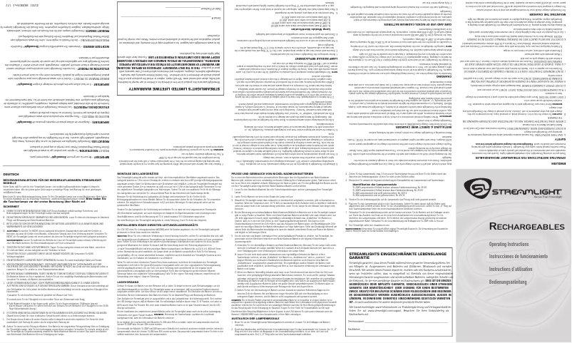 Página 1 del manual Manual de usuario Streamlight SL-20XP