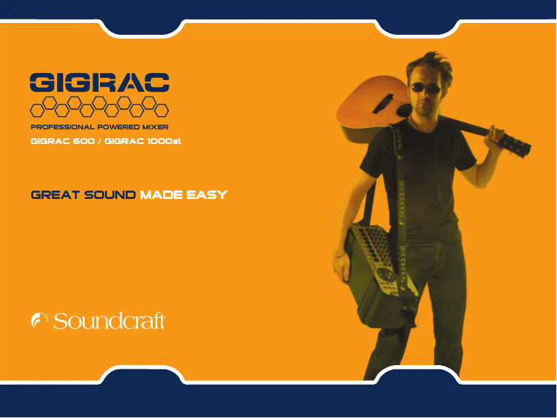 Page n°1 - Manuel utilisateur Soundcraft GigRac 600