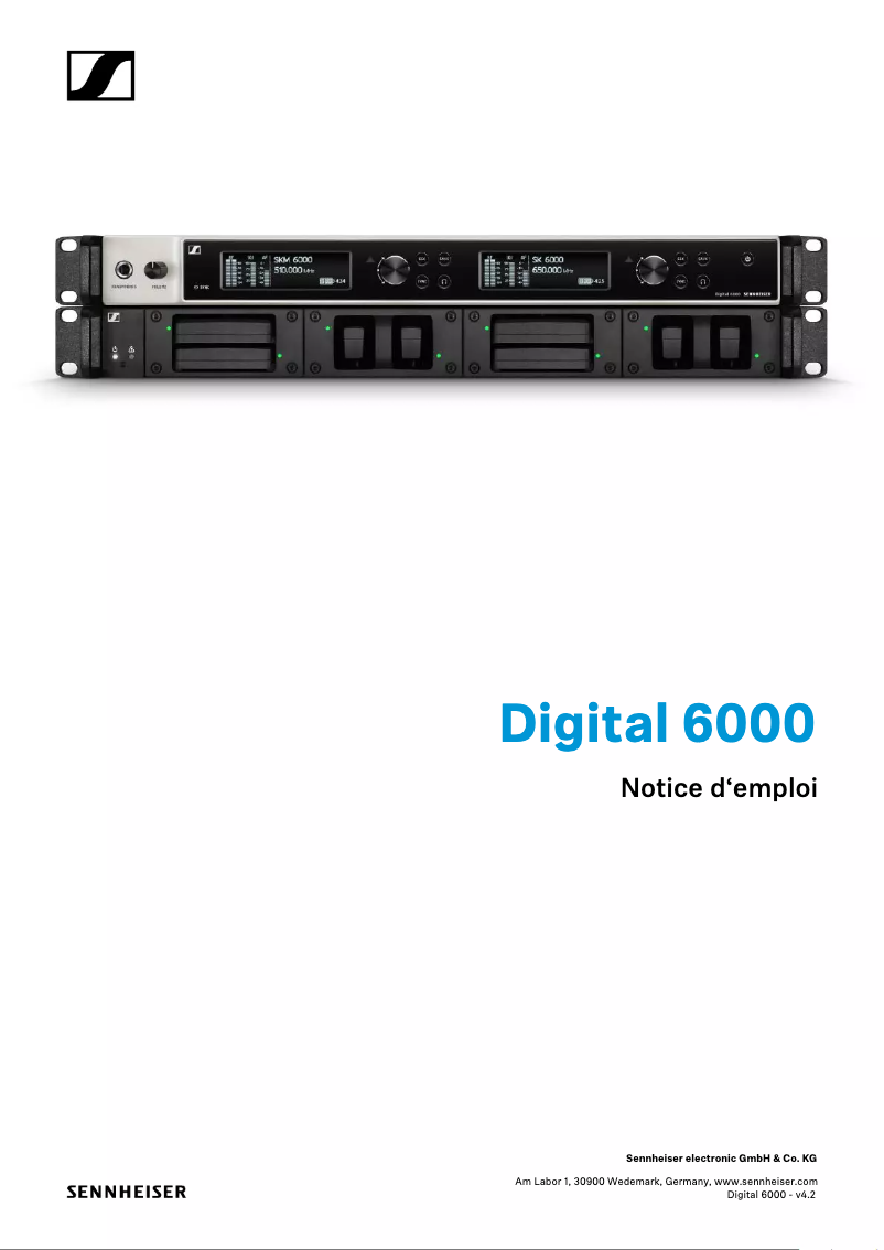 Page n°1 - Manuel utilisateur Sennheiser EM 6000