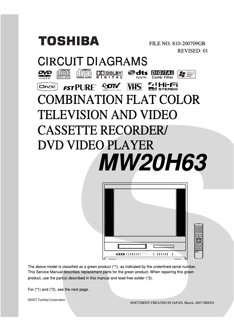 Imagen de la primera página del manual del dispositivo MW20H63