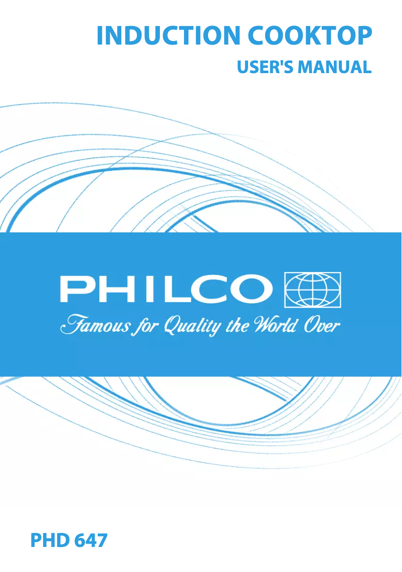 Page 1 de la notice Manuel utilisateur Philco PHD 647