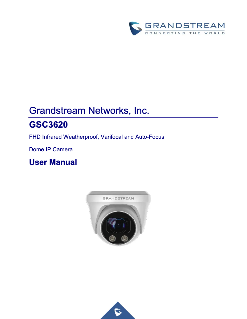 Page 1 de la notice Manuel utilisateur Grandstream GSC3620