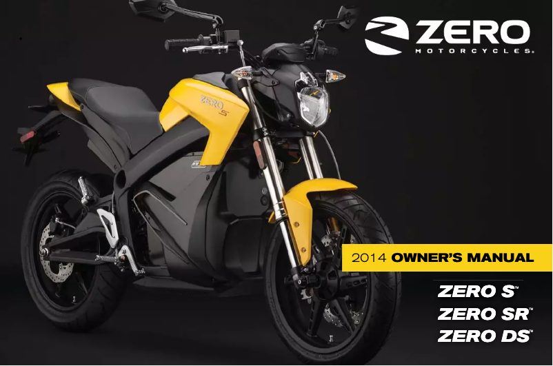 Page 1 de la notice Manuel utilisateur Zero DS (2014)