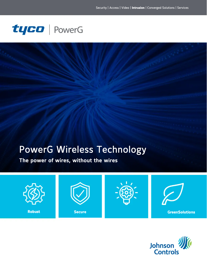 Page 1 de la notice Brochure DSC PG9938