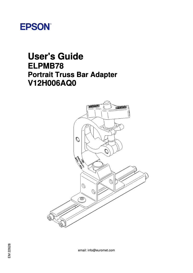 Page 1 de la notice Manuel utilisateur Epson ELPMB78