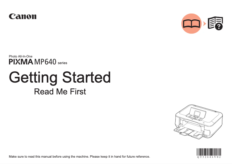 Page n°1 - Manuel utilisateur Canon Pixma MP640