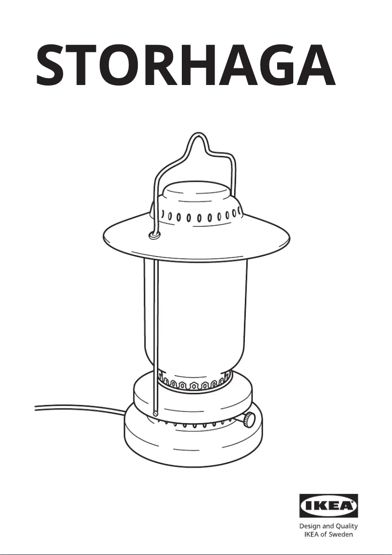 Page 1 de la notice Manuel utilisateur Ikea STORHAGA 304.327.38