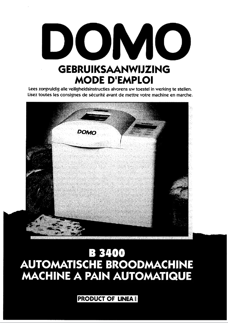 Page n°1 - Manuel utilisateur Domo B3400