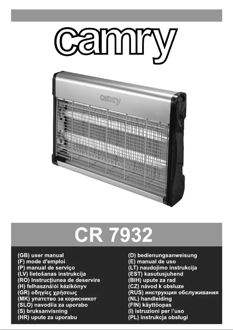 Image de la première page du manuel de l'appareil CR 7932