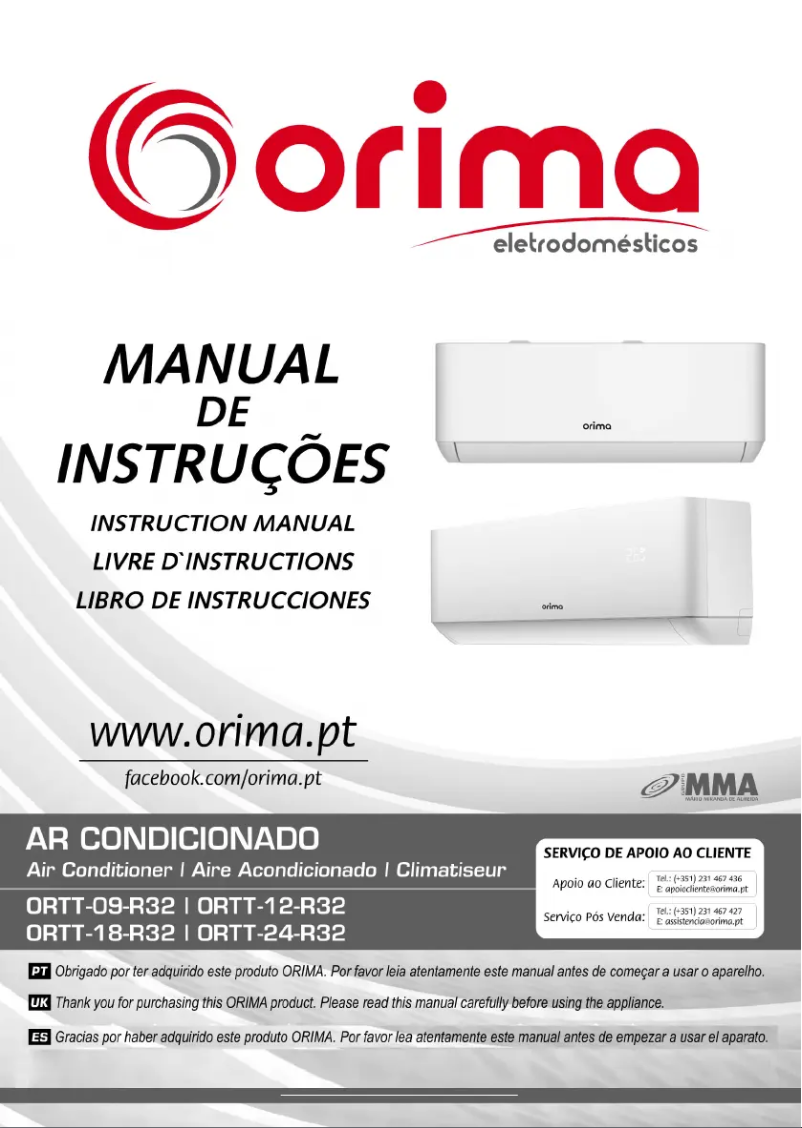 Página 1 del manual Manual de usuario Orima ORTT-12-R32