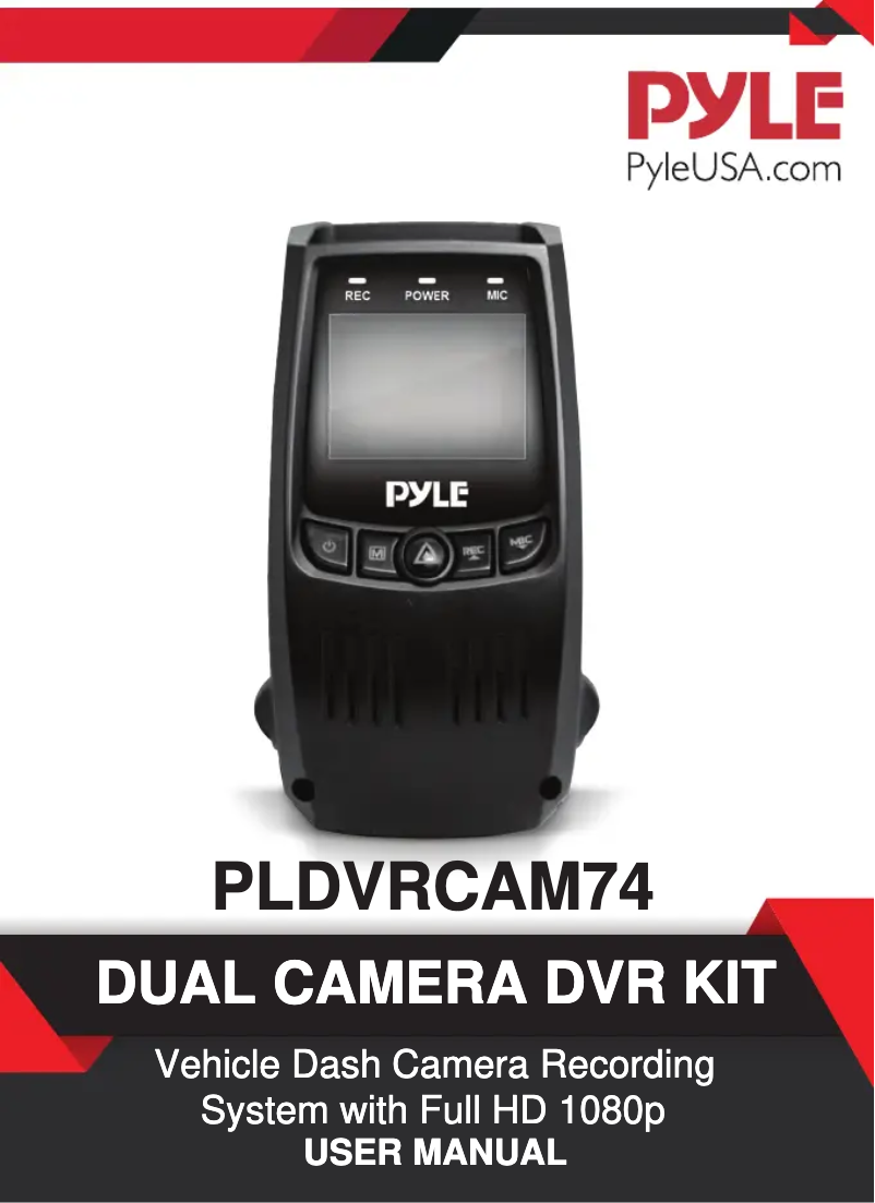 Page 1 of the manual User Manual Pyle PLDVRCAM74
