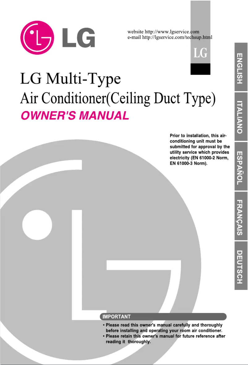 Image de la première page du manuel de l'appareil MB12AHL