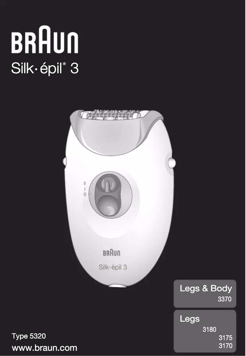 Page n°1 - Manuel utilisateur Braun Silk-épil 3 3-370
