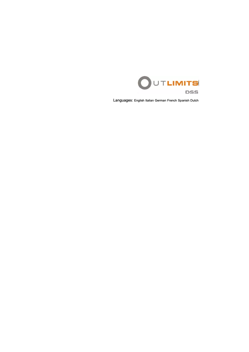 Page n°1 - Manuel utilisateur Outlimits DSS