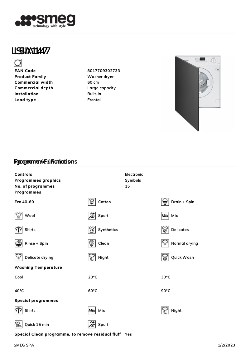 Image de la première page du manuel de l'appareil LSIA147