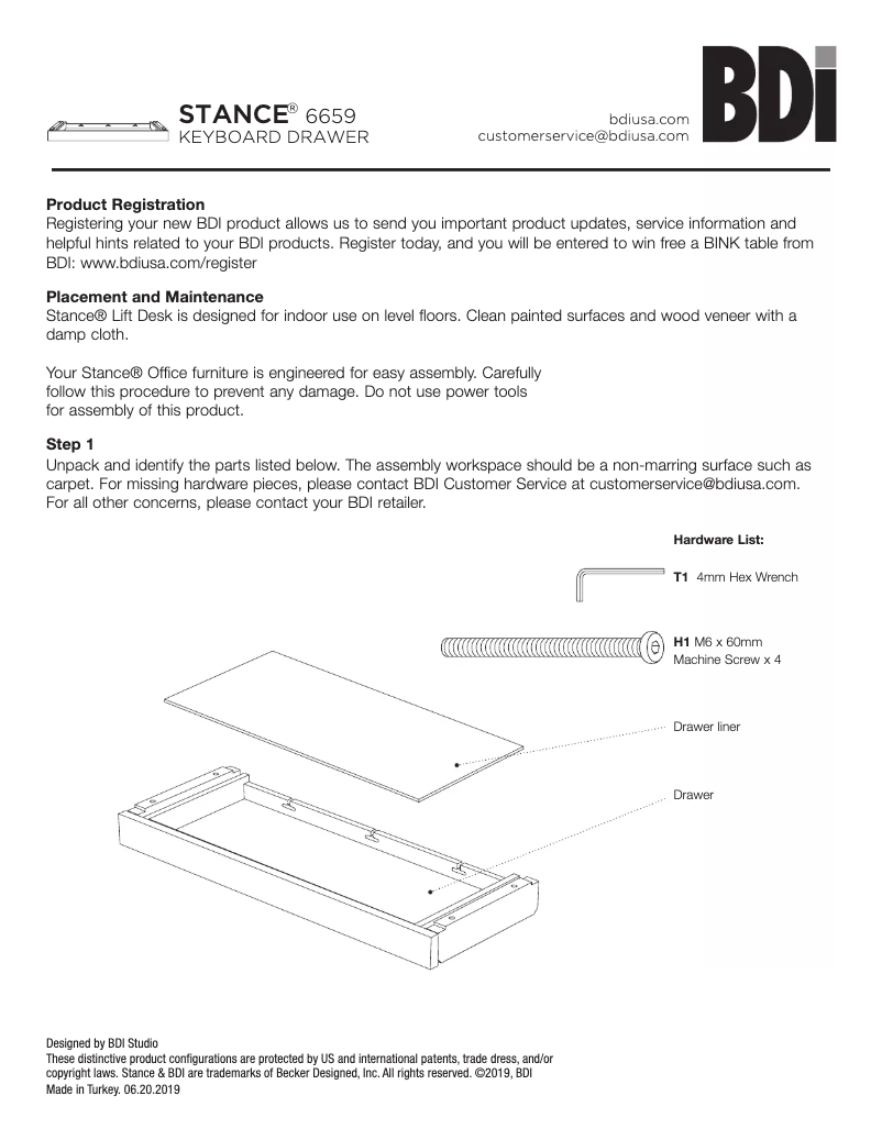 Image de la première page du manuel de l'appareil Stance 6659