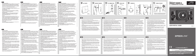 Image de la première page du manuel de l'appareil GRAVITY WAVE X 2.1