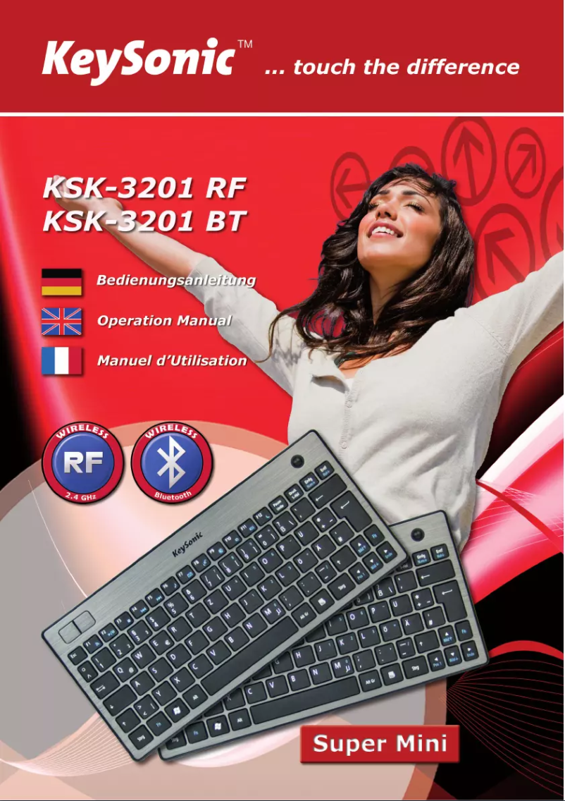 Page 1 of the manual User Manual KeySonic KSK-3201 RF