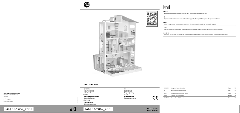 Page 1 de la notice Manuel utilisateur Playtive IAN 346906