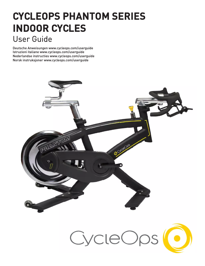 Page 1 de la notice Manuel utilisateur CycleOps Phantom 5