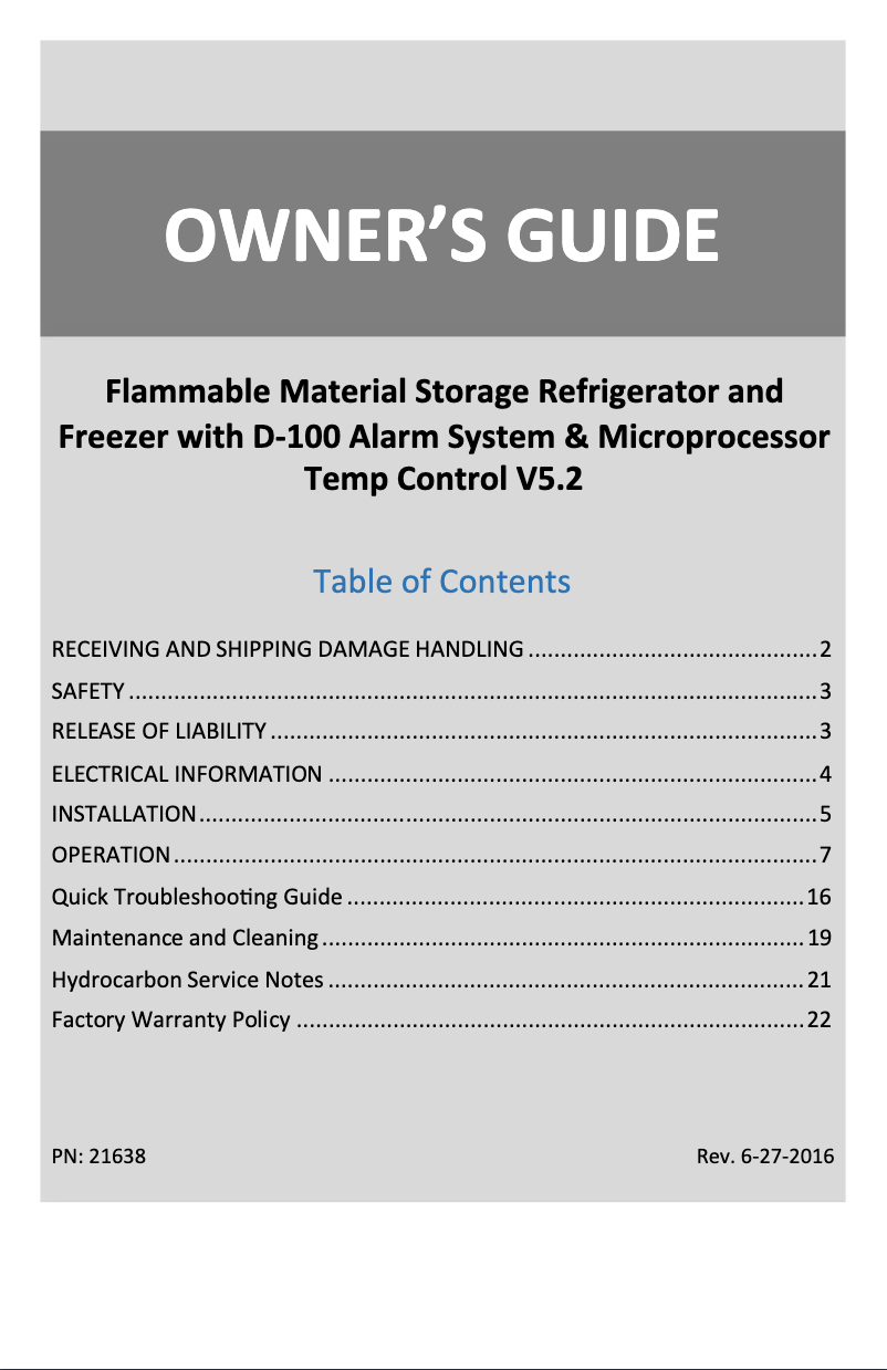 Page 1 de la notice Manuel utilisateur American BioTech Supply ABT-FRP-04