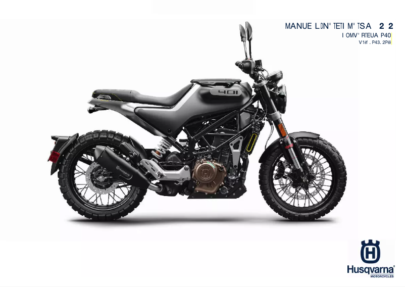Página 1 del manual Manual de usuario Husqvarna Svartpilen 401 (2020)