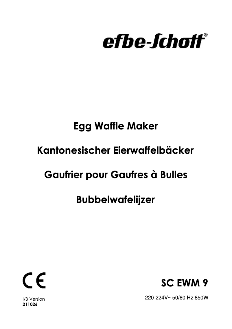 Image de la première page du manuel de l'appareil SC EWM 9