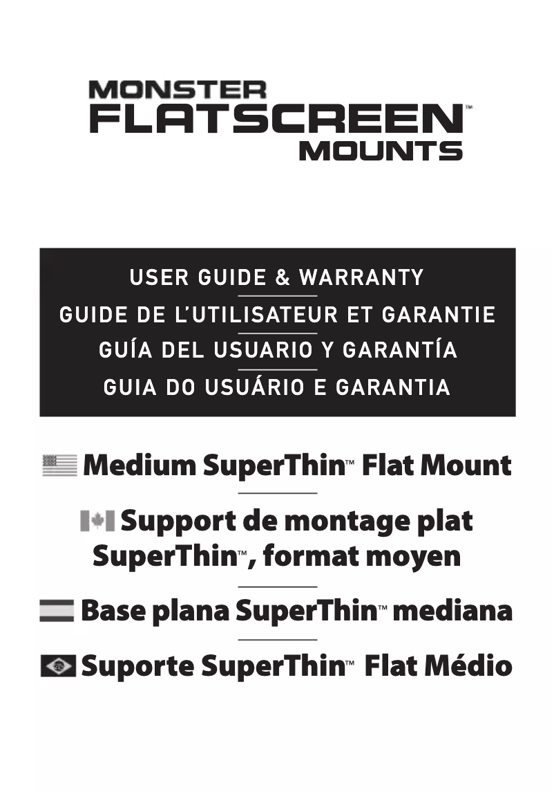 Page n°1 - Manuel utilisateur Monster FSM-FLAT-M-EFS